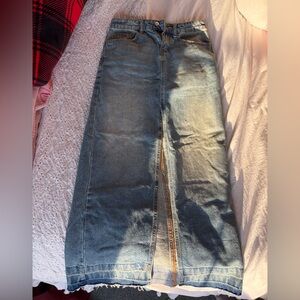 BDG Maxi Long Denim Skirt